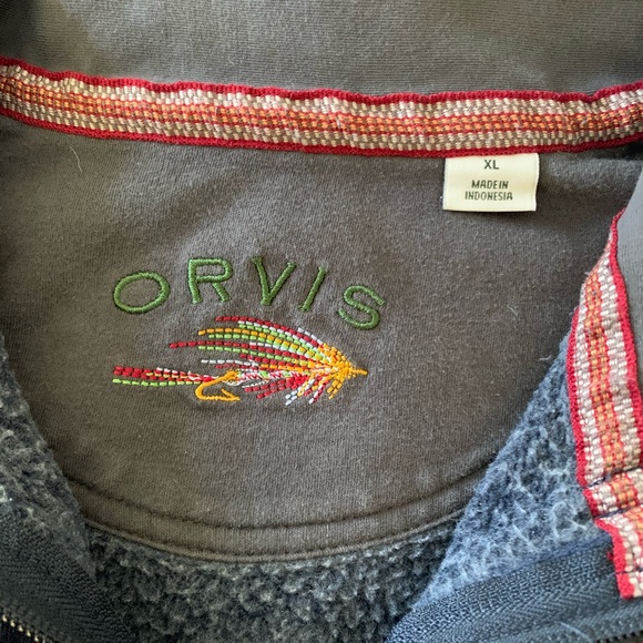 Men’s Orvis 1/4 Zip Sweatshirt - Size XL - Picture 2 of 2